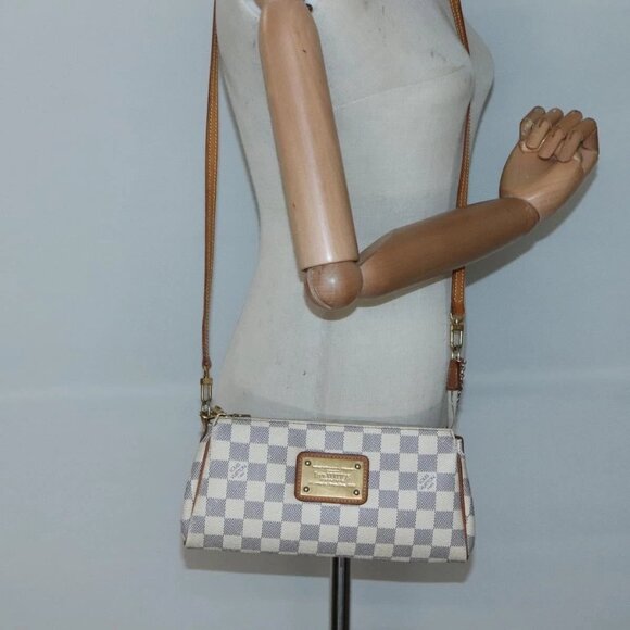 LOUIS VUITTON Damier Azur Eva Shoulder Bag 2way - Picture 1 of 16